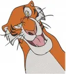 Disney Jungle Book Shere Khan The Tiger Various Menacing Poses Fearsome Villain Set - Filled Embroidery Design - 7229