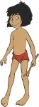 Disney Jungle Book Mowgli Man Cub Lying Down Standing Walking Jungle Boy Designs - Filled Embroidery Design - 7243