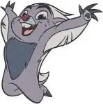 Disney Lion Guard Bunga The Honey Badger Bravest Member Action Poses Designs - Filled Embroidery Design - 7270