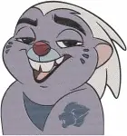 Disney Lion Guard Bunga Honey Badger Fuli Cheetah Fastest Member Team - Filled Embroidery Design - 7271