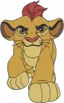 Disney Lion Guard Kion Lion Prince Leader Roar Of The Elders Action Poses Set - Filled Embroidery Design - 7279