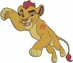 Disney Lion Guard Kion Lion Prince Leader Roar Of The Elders Action Poses Set - Filled Embroidery Design - 7281