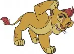 Disney Lion Guard Kion Lion Prince With Bunga Honey Badger Best Friends Collection - Filled Embroidery Design - 7283