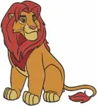 Disney Lion Guard Ono Egret Simba King With Kion Son Pride Lands Royalty - Filled Embroidery Design - 7298