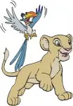 Disney Lion Guard Simba King With Kion Son Zazu Hornbill Advisor Royal Set - Filled Embroidery Design - 7305