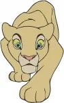 The Lion King Nala Cub Lioness Running Sitting And Portraits Character - Filled Embroidery Design - 7316