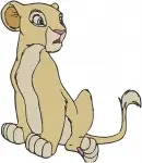 The Lion King Nala Lioness Cub And Adult Sitting Running And Posing Views - Filled Embroidery Design - 7322