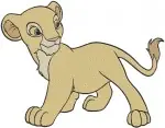 The Lion King Simba Cub Various Adorable Sitting Walking And Looking Poses - Filled Embroidery Design - 7328