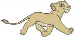 The Lion King Simba Cub Various Adorable Sitting Walking And Looking Poses - Filled Embroidery Design - 7329
