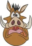 The Lion King Pumbaa Whog Various Expressive Portraits And Headshots - Filled Embroidery Design - 7342