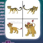 Disney Lion Guard Fuli The Cheetah Kion Lion Prince Fastest And Fiercest Bundle - Filled Embroidery Design - Instant Download