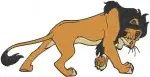 The Lion King Scar Villainous Lion Prowling Posing And Expressive Portraits - Filled Embroidery Design - 7385