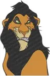 The Lion King Scar Portraits Shenzi With Simba Cub And Scar With Simba Cub Scenes - Filled Embroidery Design - 7389