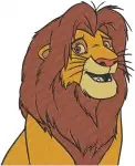 The Lion King Mufasa Majestic Lion King Various Standing Poses And Portraits - Filled Embroidery Design - 7397