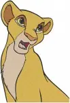 The Lion King - Young Nala The Brave Lioness Cub - Graceful Standing And Alert Poses - Future Queen Character - Filled Embroidery Design - 7480