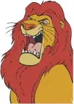 The Lion King Simba'S Pride Style - Majestic Adult Simba Portrait And Laughing King - Pride Rock Ruler - Filled Embroidery Design - 7498