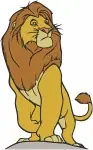 The Lion King Simba'S Pride Style - Majestic Adult Simba Portrait And Laughing King - Pride Rock Ruler - Filled Embroidery Design - 7499