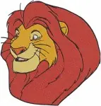 The Lion King - Adult Simba With Rafiki And Nala - King Portrait And Queen Nala Portrait - Royal Family And Friend - Filled Embroidery Design - 7501