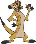 The Lion King - Timon The Meerkat Eating Grub And Various Poses - Witty Sidekick Adventures In The Pride Lands - Filled Embroidery Design - 7522