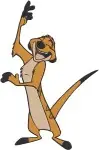 The Lion King - Timon The Witty Meerkat - Hakuna Matata Trio Member - Multiple Standing Poses - Character - Filled Embroidery Design - 7530