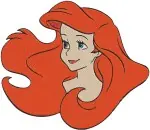 Disney Little Mermaid Ariel Mermaid Headshots Various Expressions Red Hair Bundle - Filled Embroidery Design - 7670