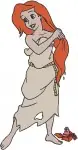 Disney Little Mermaid Ariel Peasant Dress Scuttle Seagull Flounder Lucifer Cat Mix Collection - Filled Embroidery Design - 7945