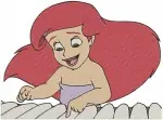 Disney Little Mermaid Ariel Close Up Ursula Sea Witch Human Form Vanessa Bundle - Filled Embroidery Design - 7962