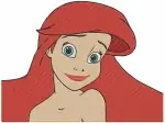 Disney Little Mermaid Ariel Portrait Ursula Human Vanessa Baby Seal Close Ups Set - Filled Embroidery Design - 7968
