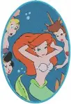 Disney Little Mermaid Ariel And Sisters Group Portrait Underwater Fun Poses - Filled Embroidery Design - 7978