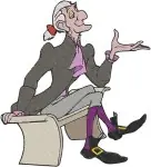 Disney Little Mermaid Grimsby Advisor At Desk With Ursula Vanessa Disguise - Filled Embroidery Design - 8010