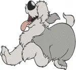 Disney Little Mermaid Max The Sheepdog Prince Erics Dog Playful Poses Bundle - Filled Embroidery Design - 8013