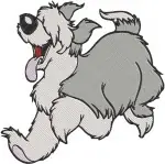 Disney Little Mermaid Max The Sheepdog Prince Erics Dog Playful Poses Bundle - Filled Embroidery Design - 8014