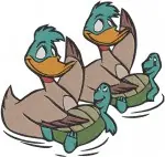 The Little Mermaid Rays Moray Eels Flotsam Jetsam And Other Sea Creatures - Filled Embroidery Design - 8099