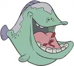 The Little Mermaid Rays Moray Eels Flotsam Jetsam And Other Sea Creatures - Filled Embroidery Design - 8101