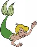 The Little Mermaid Various Merfolk Characters Mermaids And Mermen Underwater - Filled Embroidery Design - 8103