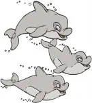 The Little Mermaid Characters Louis The Chef Sebastian Crab And Various Fish - Filled Embroidery Design - 8107