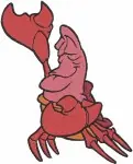 The Little Mermaid - Sebastian The Crab - Classic Character Poses Collection - Under The Sea Friend - Filled Embroidery Design - 8189