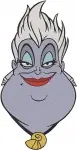 The Little Mermaid - Ursula The Sea Witch - Powerful Villain Poses And Ariel In Cauldron - Disney Ocean Queen - Filled Embroidery Design - 8229