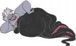 The Little Mermaid - Ursula The Sea Witch - Powerful Villain Poses And Ariel In Cauldron - Disney Ocean Queen - Filled Embroidery Design - 8231