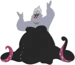 The Little Mermaid - Ursula Sea Witch Looking In Mirror And Contemplating Magic - Villain'S Lair Scenes - Filled Embroidery Design - 8235