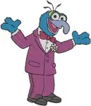 The Muppets - Kermit The Frog - Relaxed Sitting And Happy Frog Poses - Beloved Muppet Show Host - Filled Embroidery Design - 8280