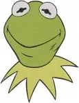 The Muppets - Kermit The Frog - Thoughtful And Expressive Face Close Ups And Poses - Famous Green Muppet - Filled Embroidery Design - 8291