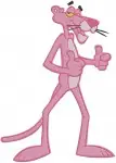 Pink Panther Coon Lying Down Walking Pointing Sleek Pink Feline Poses Set - Filled Embroidery Design - 8308
