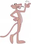 Pink Panther Classic Coon Character Various Standing And Walking Poses Collection - Filled Embroidery Design - 8312