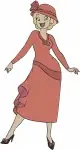 Disney Princess And Frog Charlotte La Bouff Red And Pink Dresses Southern Belle - Filled Embroidery Design - 8320