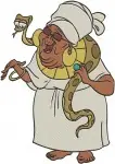 Disney Princess And Frog Louis Alligator Mama Odie Voodoo Priestess Naveen Designs - Filled Embroidery Design - 8350