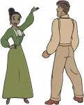Disney Princess And Frog Tiana And Naveen Wedding Attire Dancing Couple - Filled Embroidery Design - 8410