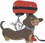 Secret Life Of Pets Duke Dachshund Sausage Chloe Cat And Gidget Pomeranian - Filled Embroidery Design - 8442