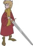 Sword In The Stone Archimedes Owl And hur W As Squirrel And Human Boy - Filled Embroidery Design - 8493