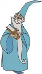 Sword In The Stone Merlin The Wizard Various Classic Magical And Wise Poses - Filled Embroidery Design - 8515